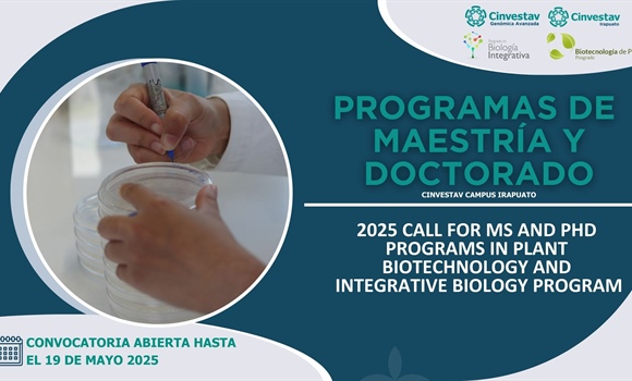 2025 Call for MS and PhD Programs in Plant Biotechnology and Integrative Biology