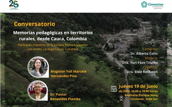 Conversatorio. Memorias pedagógicas en territorios rurales, desde Cauca, Colombia