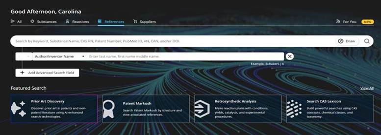 Uso de la herramienta Chemical Abstracts Services